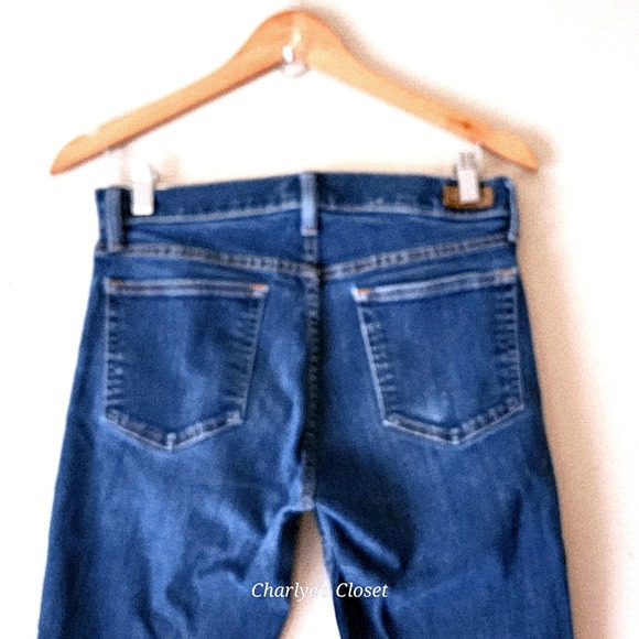 Polo Ralph Lauren The Tompkins Mid Rise Skinny Indigo Blue Jeans 28 Modern Prep - Picture 4 of 15